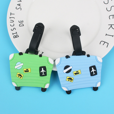 Harga yang bagus Nama Silikon Besar Bagasi ID Tag Cute Kartun Babi Beruang Untuk Perjalanan on line
