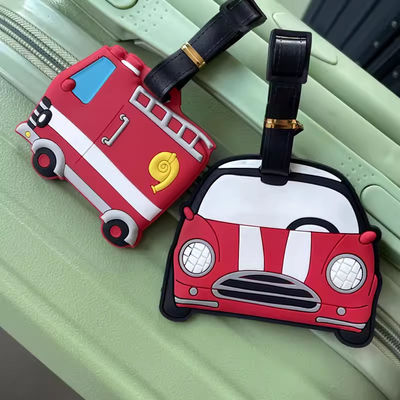 Bagasi Silikon Berwarna-warni Tag Animasi Animasi Cute Desain untuk Perjalanan dan Tas
