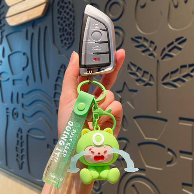 Soft Silikon Keychain Custom Charms Kunci Karet Untuk Tas Bergaya Tas Handbag