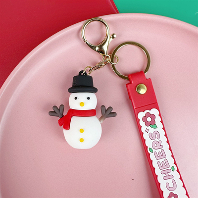 Soft Purse Keychain Dan Cute Car Keychain Pendant Silicone Stationery Car Key Pendant