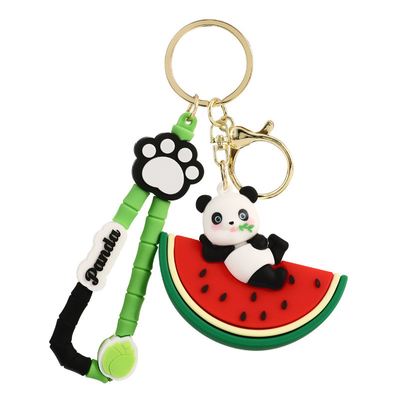 Harga yang bagus Lady Girl Cute Soft Panda Keychain Pesona Hadiah Hewan Mobil Key Pendant on line