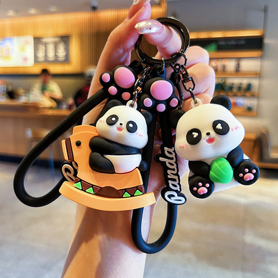 30g Ringan Cute Kartun Panda Keychain Pendant untuk Tas Anak's Hadiah Natal