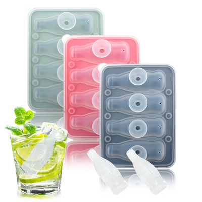 Tray Ice Cube Silikon 3 Paket - Ukuran Besar Cetakan Ice Cube Silikon dengan Penutup Buktinya Cap Ice Cube Square yang Dapat Dihapus Tray Ice Cube Square Dan Bebas BPA untuk Koktail, Whiskey, Stackable Flexible Ice