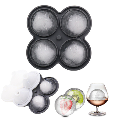 Ice Cube Tray, 2,5 inci Ice Cube Mold, 2 Ruang Silikon Rose & 2 Diamond Ice Ball Maker, Mudah Rilis Bentuk Ice Cube Besar Untuk Chilling Koktail, Whiskey, Bourbon & Jus Rumahan