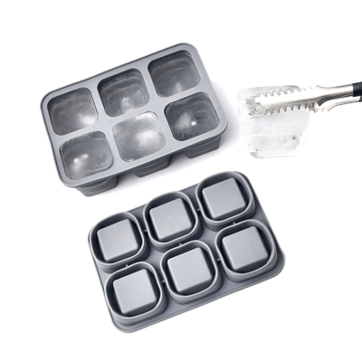 Tabung Ice Cube Lipat 2 Paket Silikon Lipat Lipat Cetakan Ice Cube Besar Dengan Tutup Dan Bagian Bawah Lembut Untuk Mudah Bebas