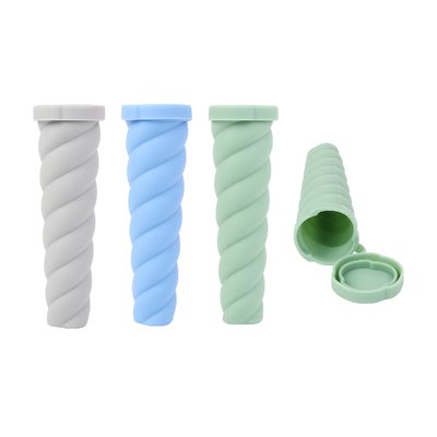 Cetakan Popsicle, 6 Piece Silikon Ice Pop Mold, Pembuat Popsicle Bebas Titisan Untuk Anak-anak, Tabung Freezer Bebas BPA Dengan Tutup, Untuk Makanan ringan, Popsicle, Tongkat Yogurt, Jus, Ice Candy Pops