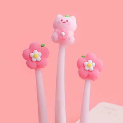 Pensil Merah Untuk Anak-anak, Pensil Cartoon Cute Fun, Pensil tinta Gel Hitam Untuk Anak-anak Pesta Favorit Kelas Hadiah Kantor Sekolah Perlengkapan Rumah