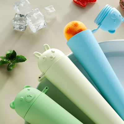 Harga yang bagus Premium Food-Grade Silicone Popsicle Molds – Crack-Resistant, Odorless & Perfect For Smoothie Pops! Cartoon Ice Pop Molds BPA-free Silicone Leak-proof & Flexible on line