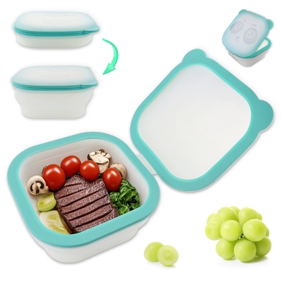 Harga yang bagus Kotak Makan Siang Silikon yang Dapat Digunakan Kembali dan Dapat Dilipat dengan Segel Kedap Udara Anti Bocor – Bebas BPA, Food-Grade, Aman untuk Microwave & Freezer, Ramah Lingkungan dan Wadah Penyimpanan Makanan Tahan Lama untuk Persiapan Makanan, Kantor, Sekolah on line