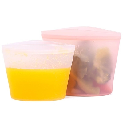 Harga yang bagus Tas Simpanan Makanan Silikon Premium yang Dapat Digunakan Kembali Untuk Pembekuan, Memasak & Mengorganisir on line