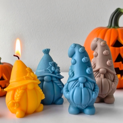 Cetakan Lilin Gnome Natal Silikon Platinum untuk Kerajinan DIY