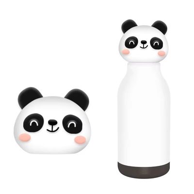 Harga yang bagus 16 Ounce Insulated Stainless Steel Water Bottle with Detachable Soft Animal Head for Kids and Teens on line