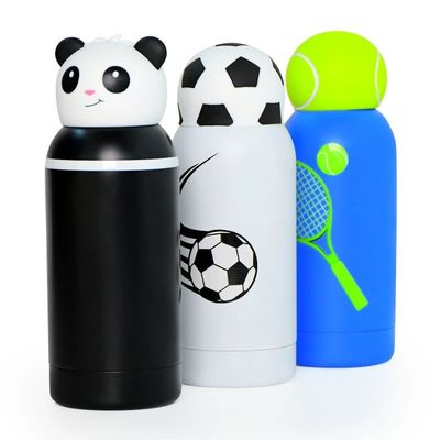 kualitas  Cartoon Kids Bestie Bottle Insulated Stainless Steel Water Bottle With Detachable Soft Head Fun Drinking For Kids, Flexible Reusable Straw 16 Ounce pabrik