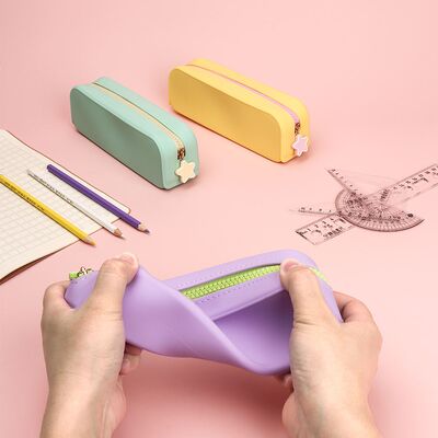 Harga yang bagus Tas Koin Silikon Tahan Lama 110g Bahan Silikon Fleksibel Ringan Cocok untuk Penyimpanan Koin Aman dan Penanganan Mudah on line