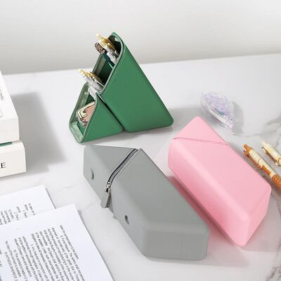 Harga yang bagus Penghapus Kotak Pensil Silikon Disesuaikan Ya Bebas Bpa Ya Ramah Lingkungan Pemegang Pensil Non-toksik dengan Opsi Logo Khusus on line