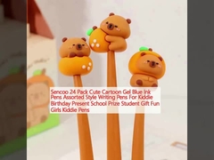 Sencoo 24 Paket Cute Cartoon Gel Blue Ink Pens Berbagai Gaya Penulis Pen Untuk Kiddie Ulang Tahun Hadiah Hadiah Sekolah Siswa Hadiah Menyenangkan Gadis Kiddie Pen